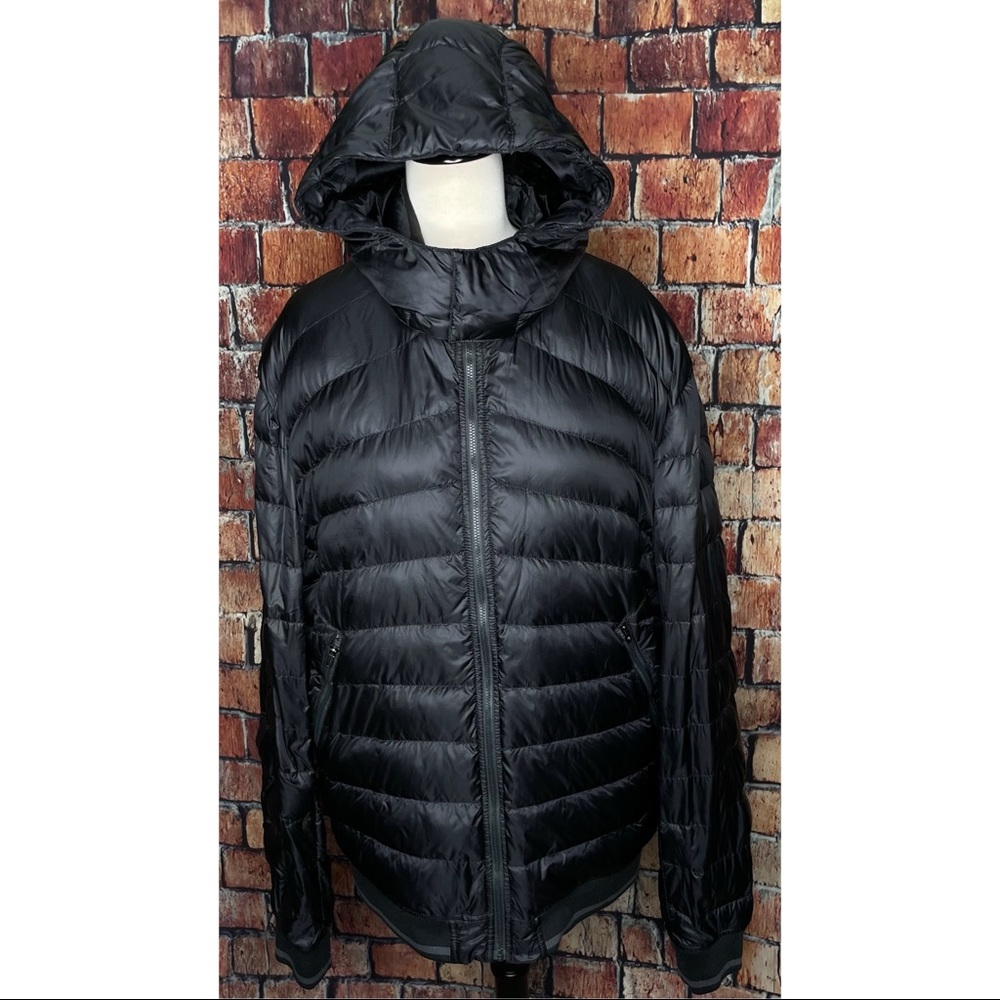 Lululemon Get Up Get Down Filled Black XL Men’s Puffer Removable Hoodie Jacket